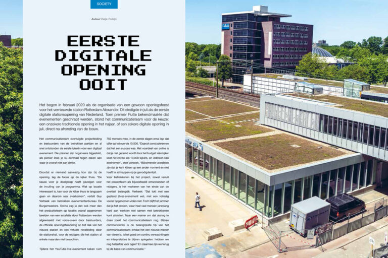 Publicatie: “Eerste digitale stationsopening ooit”