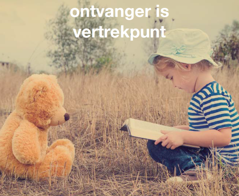 Publicatie: ontvanger is vertrekpunt